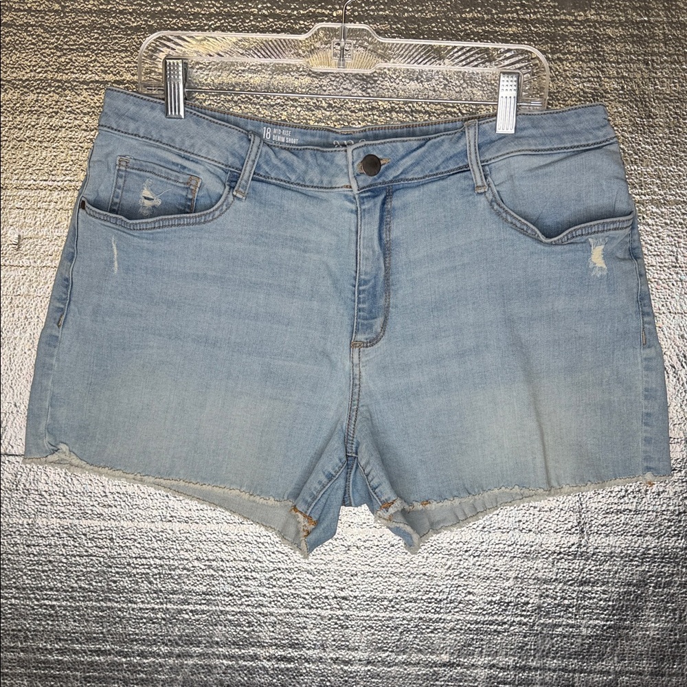 a.n.a Light Blue Jean Shorts